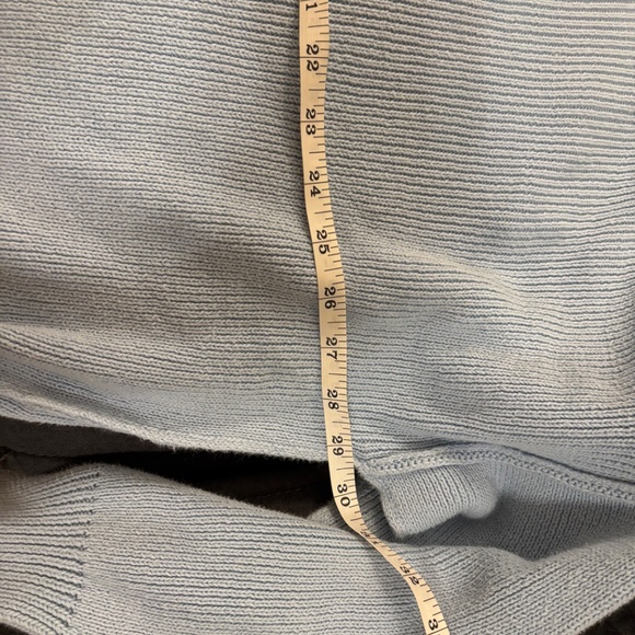 Carly Jean Los Angeles Cynthia 100% cotton baby blue sweater - Picture 2 of 3